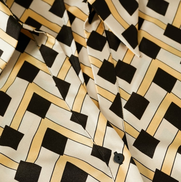 🔥Last 2🔥MANGO Geometric print shirt dress - Picture 5 of 5